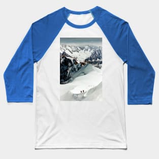 Chamonix Aiguille du Midi Mont Blanc Massif French Alps France Baseball T-Shirt